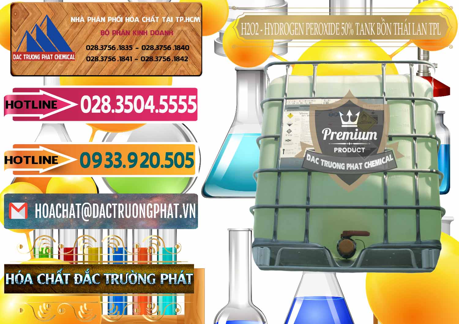 Nơi chuyên bán & phân phối Hóa chất Hydrogen Peroxide × Oxi Già Tank IBC Bồn TPL Thái Nơi bán ( cung cấp ) H2O2 - Hydrogen Peroxide 50% Tank IBC Bồn Thái Lan TPL - 0073 - Phân phối & nhập khẩu hóa chất tại TP.HCM - dactruongphat.vn