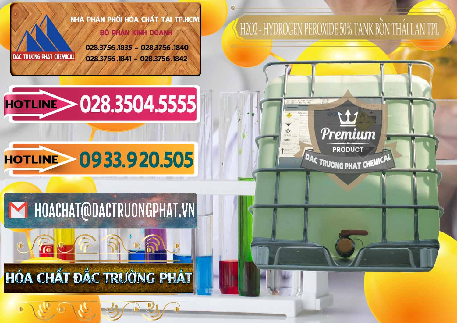 Đơn vị bán Þ phân phối Hóa Chất Công Nghiệp Liquid H2O2 × H2O2 Công ty chuyên cung ứng và bán H2O2 - Hydrogen Peroxide 50% Tank IBC Bồn Thái Lan TPL - 0073 - Nơi phân phối - kinh doanh hóa chất tại TP.HCM - dactruongphat.vn