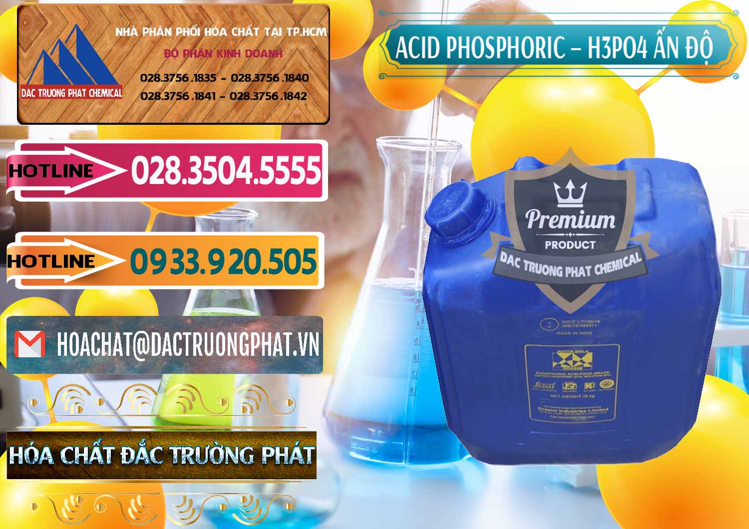 Cty chuyên cung ứng _ bán Axit Phosphoric H3PO4 85% Ấn Độ - 0350 - Công ty chuyên nhập khẩu ( cung cấp ) hóa chất tại TP.HCM - dactruongphat.vn