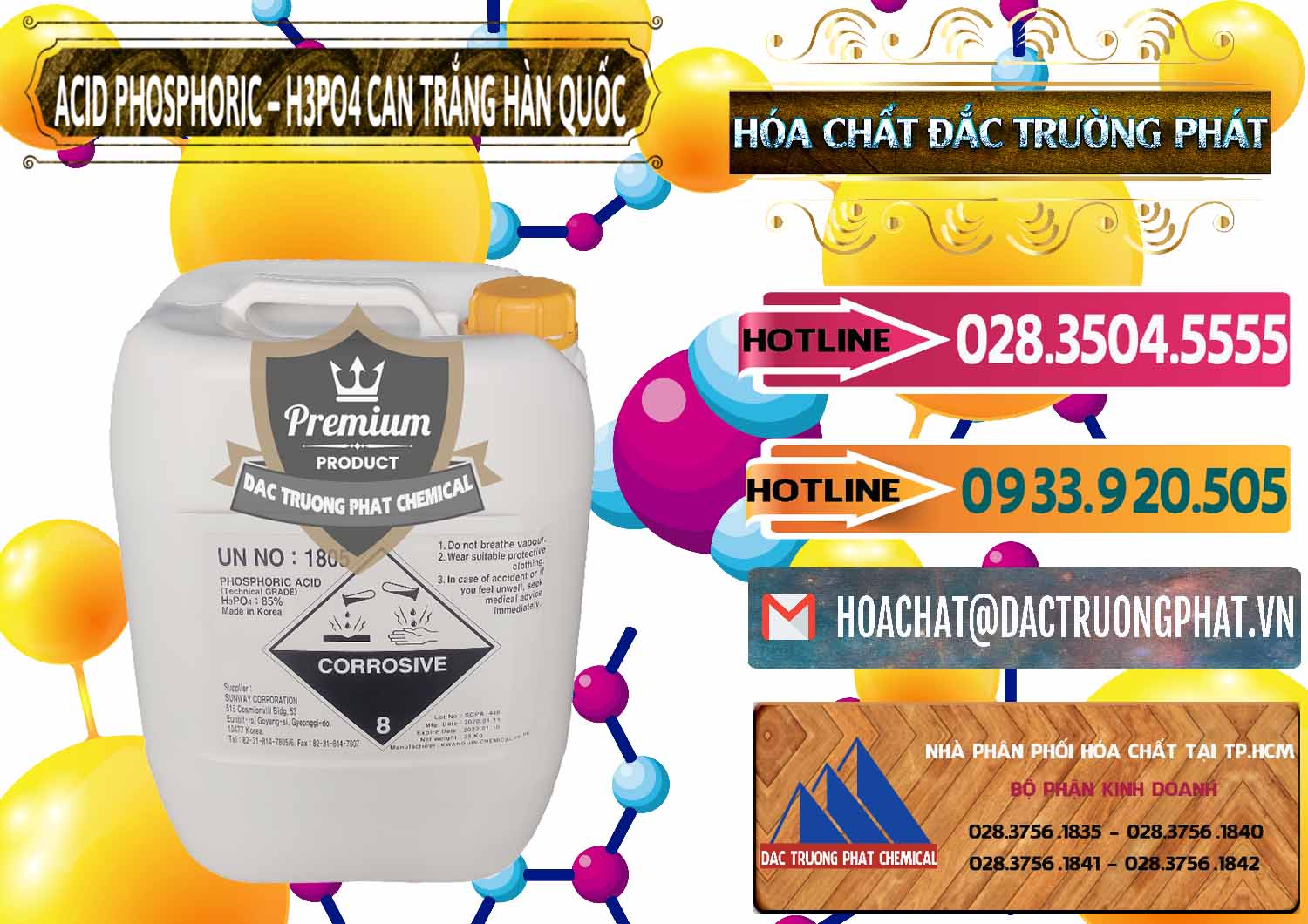 Nơi phân phối & bán Acid Phosphoric - Axit Phosphoric H3PO4 Can Trắng Hàn Quốc Korea - 0017 - Nơi phân phối ( nhập khẩu ) hóa chất tại TP.HCM - dactruongphat.vn