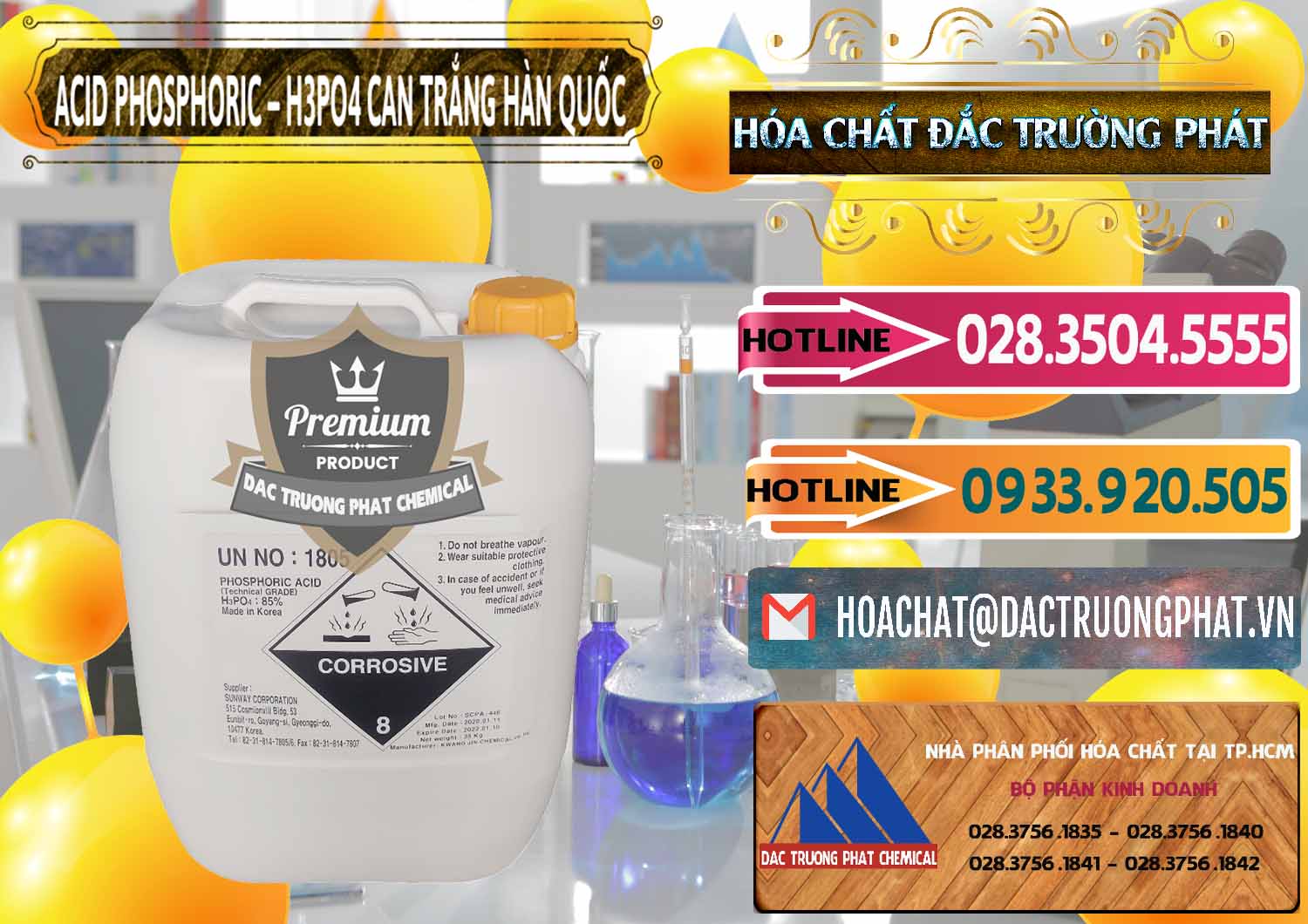 Đơn vị kinh doanh - bán Acid Phosphoric - Axit Phosphoric H3PO4 Can Trắng Hàn Quốc Korea - 0017 - Chuyên phân phối và cung cấp hóa chất tại TP.HCM - dactruongphat.vn