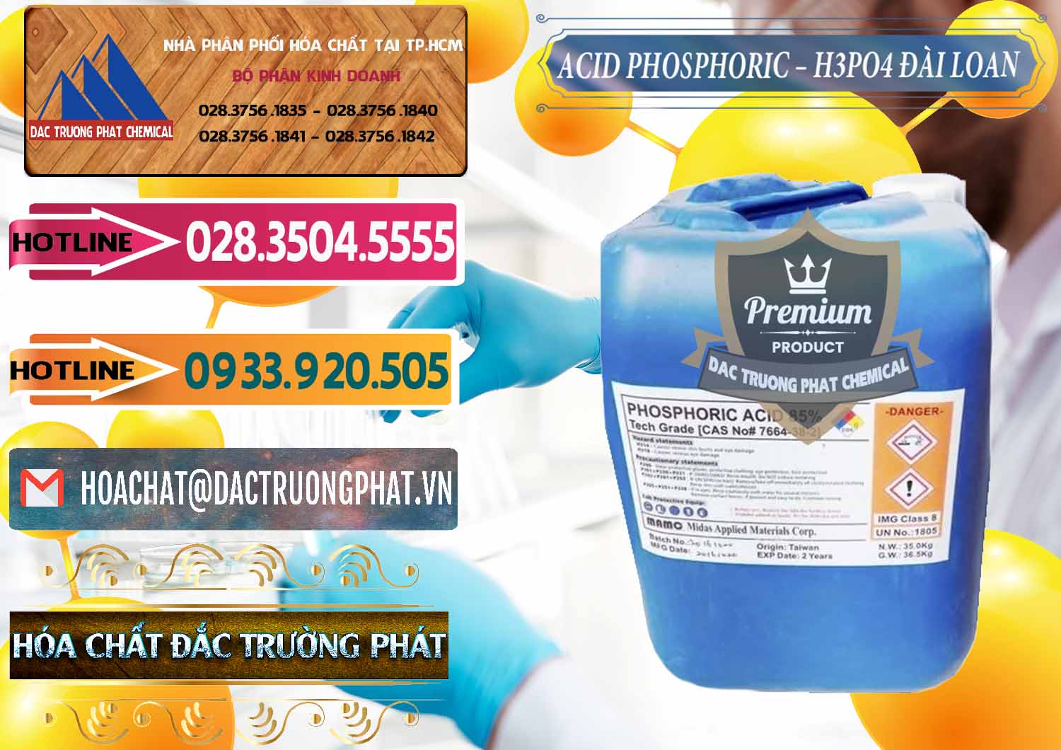 Công ty chuyên phân phối ( bán ) Axit Phosphoric - Acid Phosphoric H3PO4 85% Đài Loan Taiwan - 0351 - Công ty chuyên nhập khẩu ( phân phối ) hóa chất tại TP.HCM - dactruongphat.vn