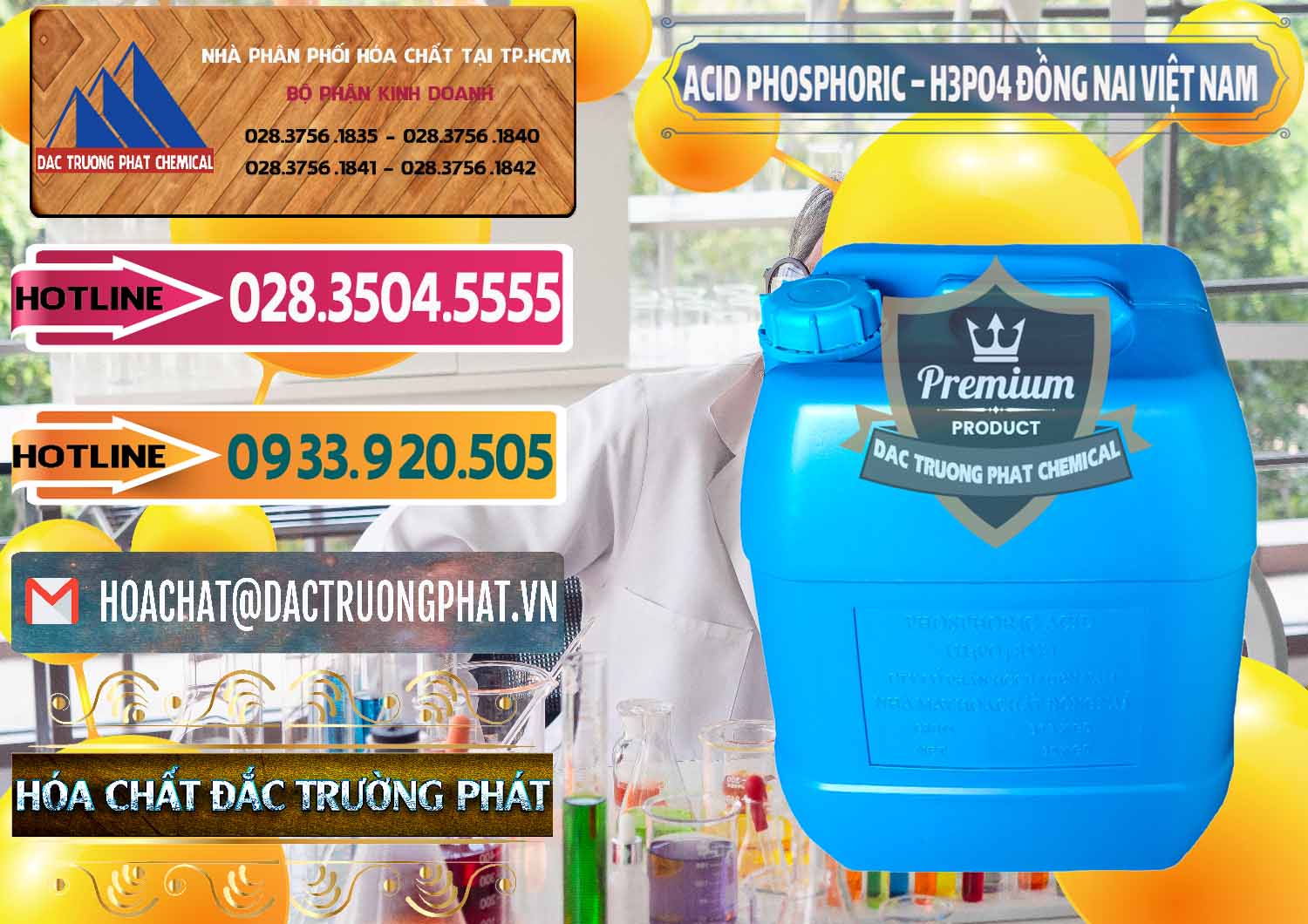 Đơn vị bán và cung ứng Acid Phosphoric – Axit Phosphoric 85% Đồng Nai Việt Nam - 0183 - Phân phối ( cung cấp ) hóa chất tại TP.HCM - dactruongphat.vn