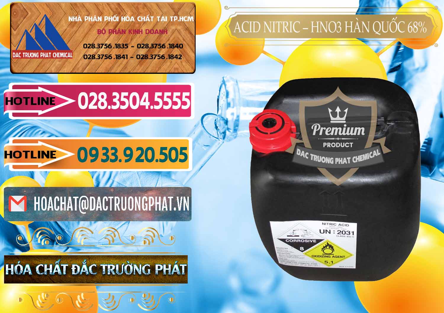 Chuyên bán và cung cấp Acid Nitric – Axit Nitric HNO3 68% Huchem Hàn Quốc Korea - 0030 - Cung ứng _ phân phối hóa chất tại TP.HCM - dactruongphat.vn