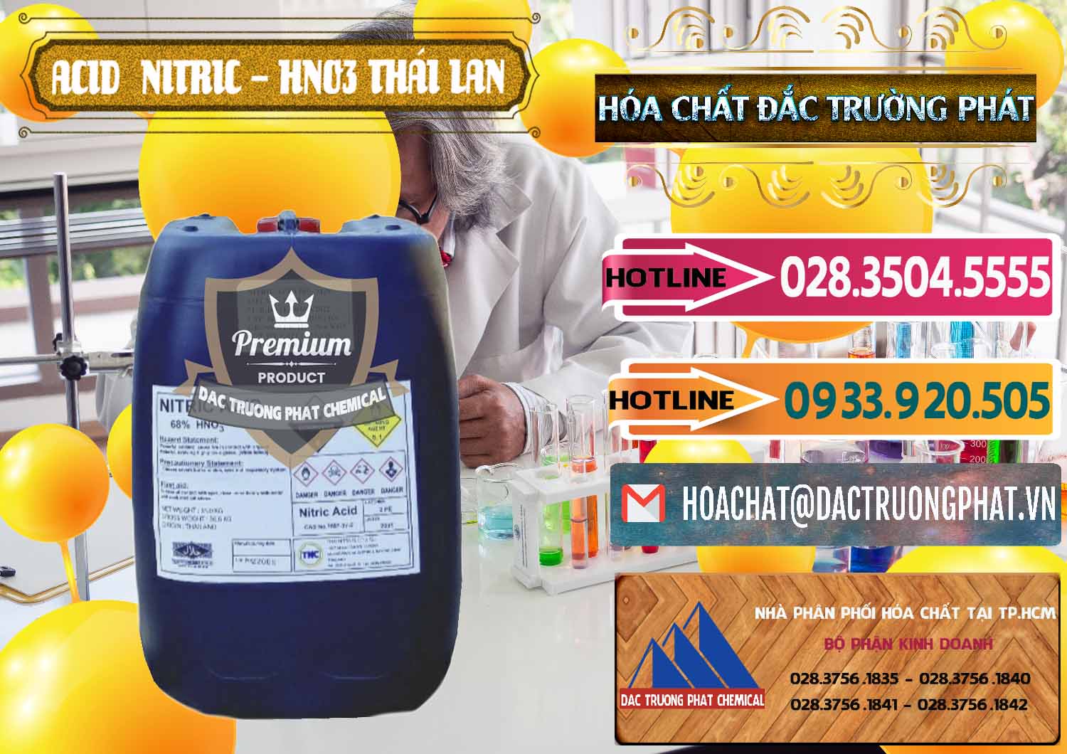 Nơi cung ứng - bán Acid Nitric – Axit Nitric HNO3 Thái Lan Thailand - 0344 - Công ty kinh doanh & phân phối hóa chất tại TP.HCM - dactruongphat.vn