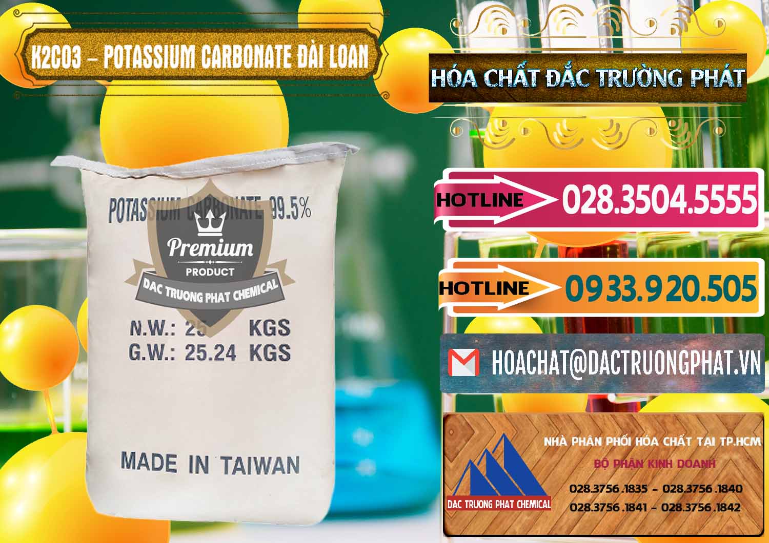 Cty bán & cung ứng K2Co3 – Potassium Carbonate Đài Loan Taiwan - 0474 - Nơi cung ứng _ phân phối hóa chất tại TP.HCM - dactruongphat.vn