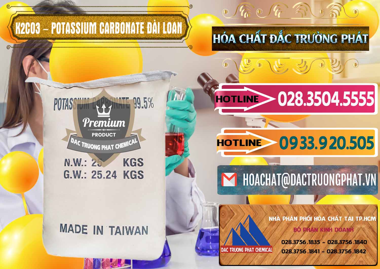 Công ty chuyên phân phối & bán K2Co3 – Potassium Carbonate Đài Loan Taiwan - 0474 - Cty chuyên cung cấp - bán hóa chất tại TP.HCM - dactruongphat.vn