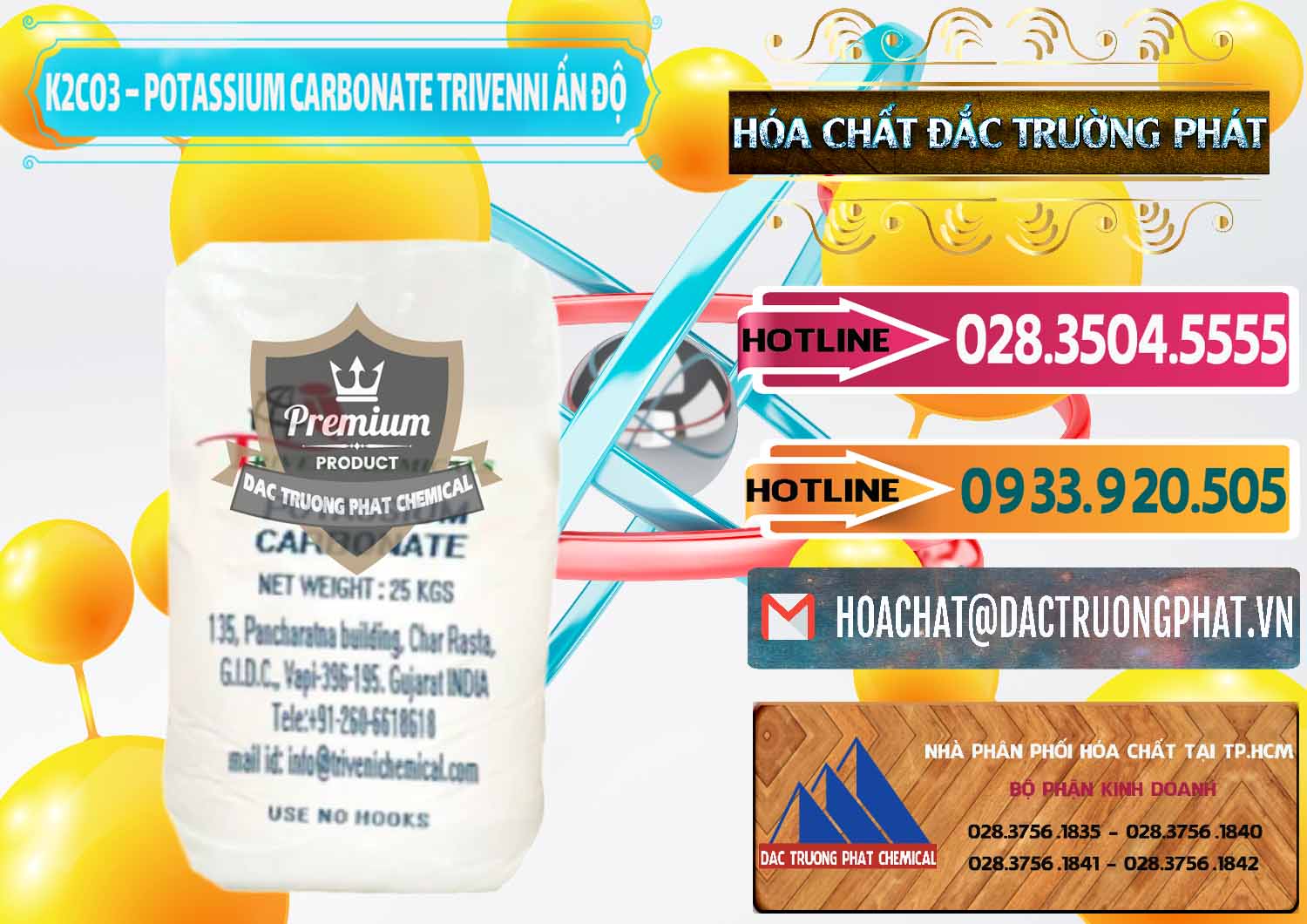 Đơn vị bán và cung ứng K2Co3 – Potassium Carbonate Trivenni Ấn Độ India - 0473 - Đơn vị chuyên kinh doanh ( cung cấp ) hóa chất tại TP.HCM - dactruongphat.vn