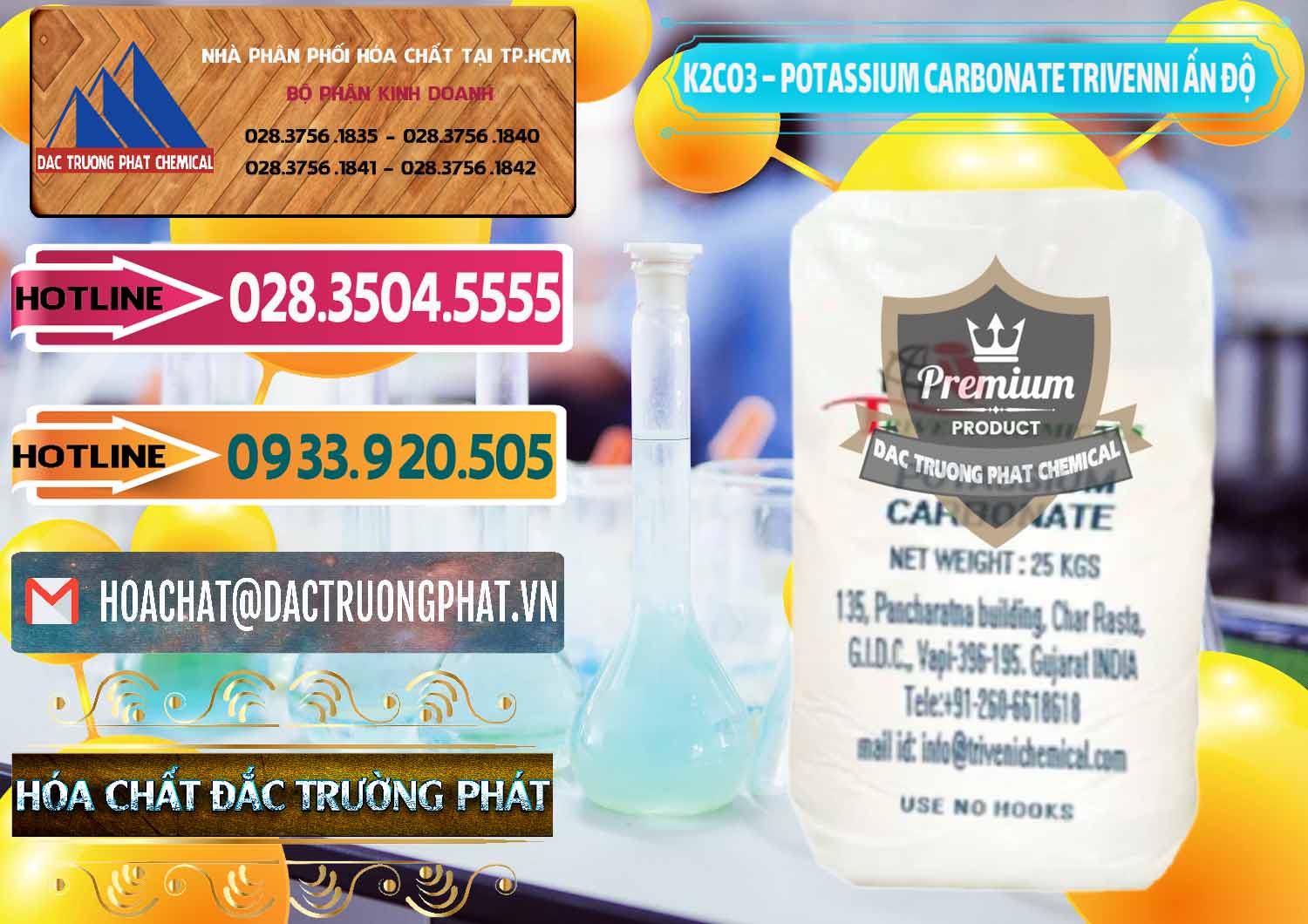Cty kinh doanh - bán K2Co3 – Potassium Carbonate Trivenni Ấn Độ India - 0473 - Công ty phân phối & nhập khẩu hóa chất tại TP.HCM - dactruongphat.vn