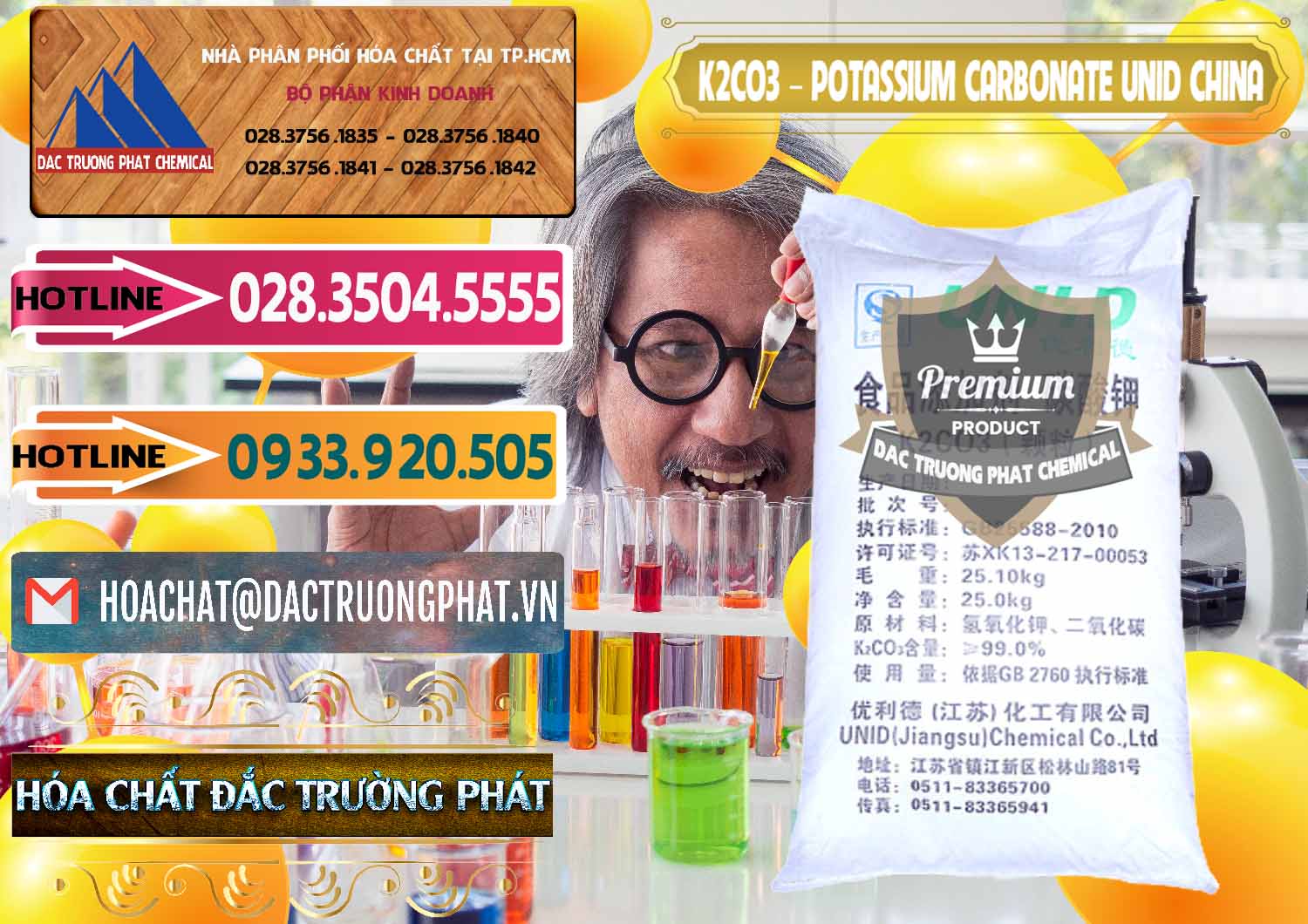 Đơn vị chuyên kinh doanh _ bán K2Co3 – Potassium Carbonate UNID Trung Quốc China - 0475 - Công ty phân phối _ cung cấp hóa chất tại TP.HCM - dactruongphat.vn