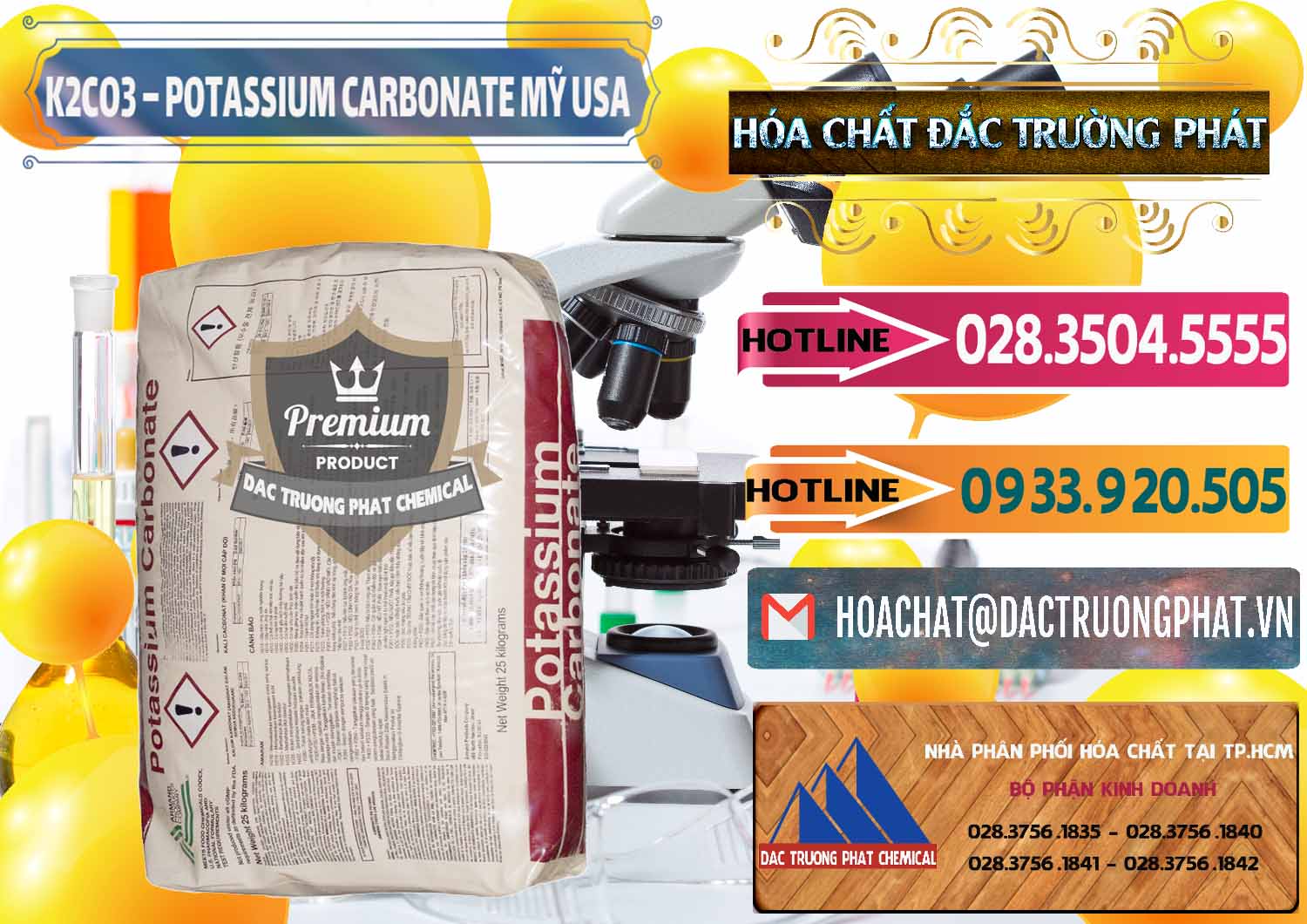Nơi chuyên cung ứng _ bán K2Co3 – Potassium Carbonate Mỹ USA - 0082 - Đơn vị chuyên bán - cung cấp hóa chất tại TP.HCM - dactruongphat.vn