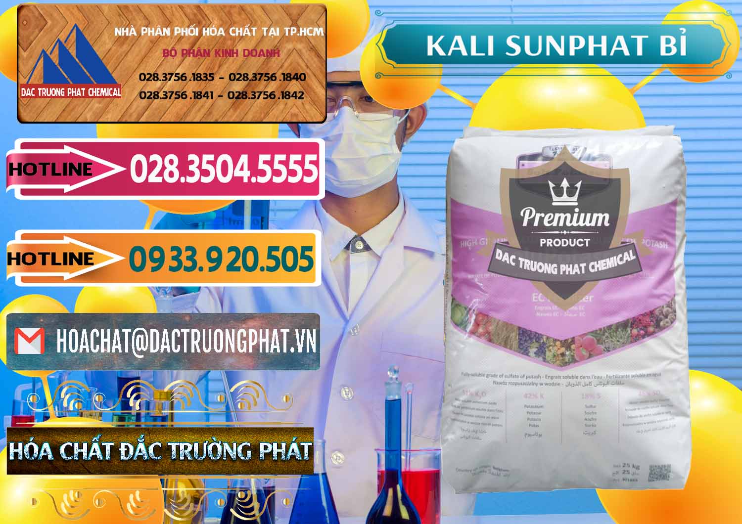 Chuyên bán ( cung ứng ) Kali Sunphat – K2SO4 Bỉ Belgium - 0406 - Cty cung cấp và phân phối hóa chất tại TP.HCM - dactruongphat.vn
