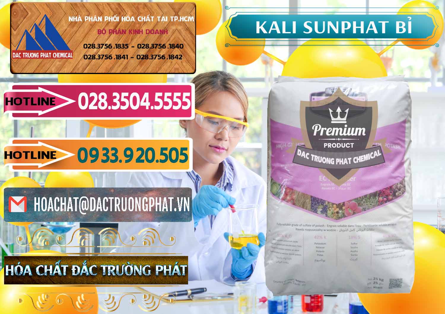 Đơn vị cung ứng ( bán ) Kali Sunphat – K2SO4 Bỉ Belgium - 0406 - Đơn vị kinh doanh - phân phối hóa chất tại TP.HCM - dactruongphat.vn