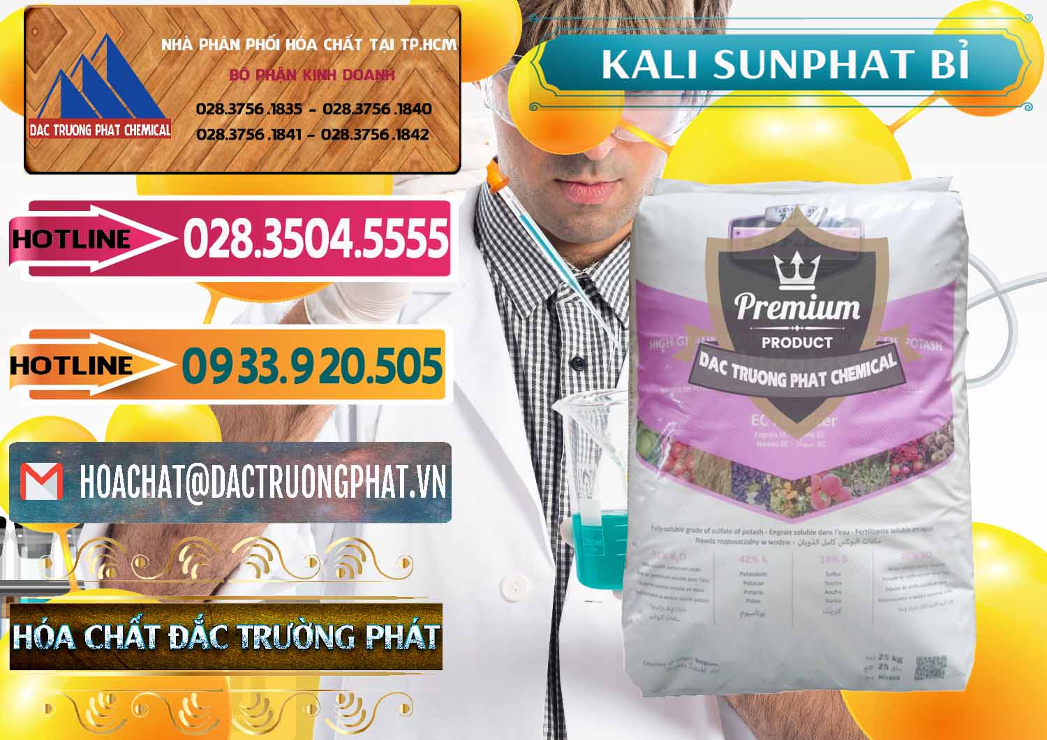 Nơi cung ứng ( bán ) Kali Sunphat – K2SO4 Bỉ Belgium - 0406 - Phân phối & cung cấp hóa chất tại TP.HCM - dactruongphat.vn