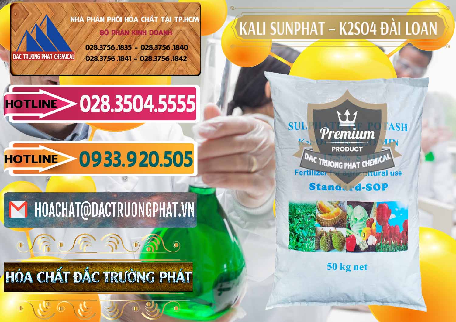 Cung cấp _ bán Kali Sunphat – K2SO4 Đài Loan Taiwan - 0084 - Cty kinh doanh - cung cấp hóa chất tại TP.HCM - dactruongphat.vn