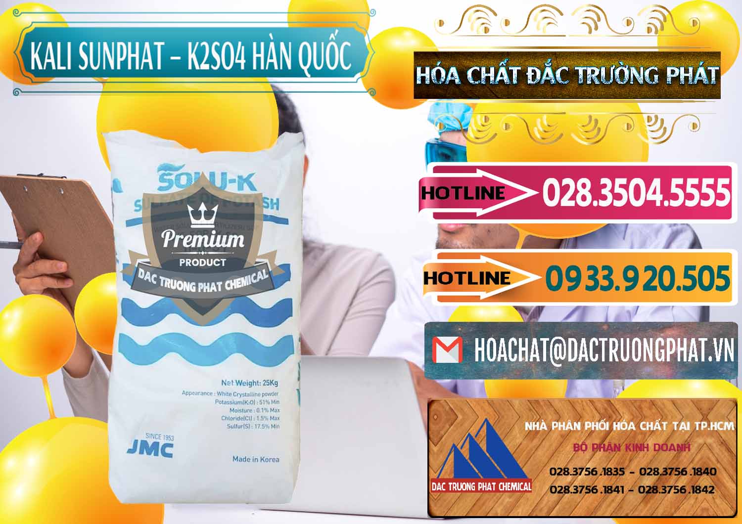 Công ty bán & phân phối Kali Sunphat – K2SO4 Hàn Quốc Korea - 0410 - Nơi chuyên nhập khẩu ( cung cấp ) hóa chất tại TP.HCM - dactruongphat.vn
