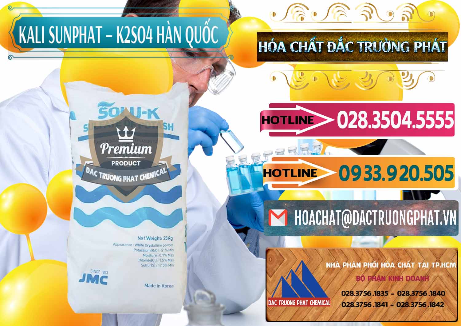 Đơn vị chuyên kinh doanh & bán Kali Sunphat – K2SO4 Hàn Quốc Korea - 0410 - Chuyên cung cấp ( nhập khẩu ) hóa chất tại TP.HCM - dactruongphat.vn