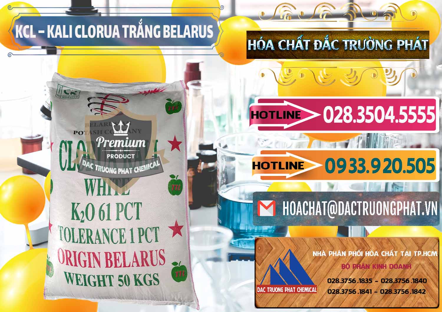 Đơn vị bán ( cung cấp ) KCL – Kali Clorua Trắng Belarus - 0085 - Cty cung cấp & nhập khẩu hóa chất tại TP.HCM - dactruongphat.vn