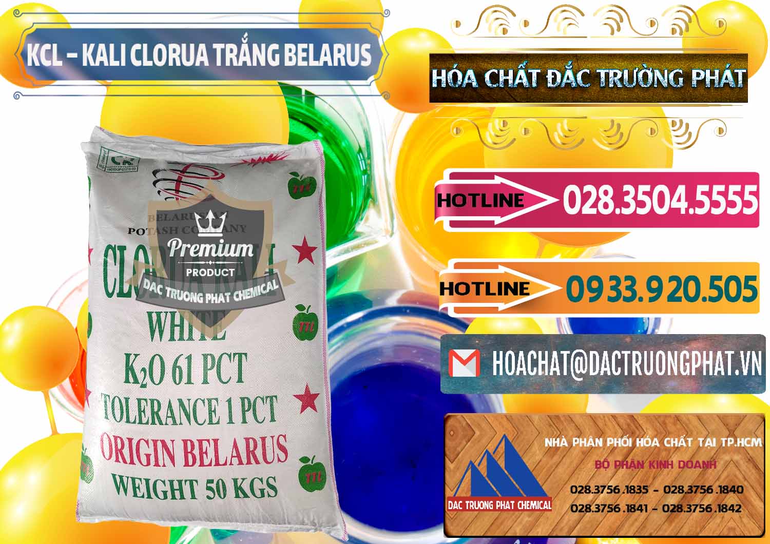 Đơn vị chuyên bán & cung cấp KCL – Kali Clorua Trắng Belarus - 0085 - Đơn vị cung cấp ( phân phối ) hóa chất tại TP.HCM - dactruongphat.vn