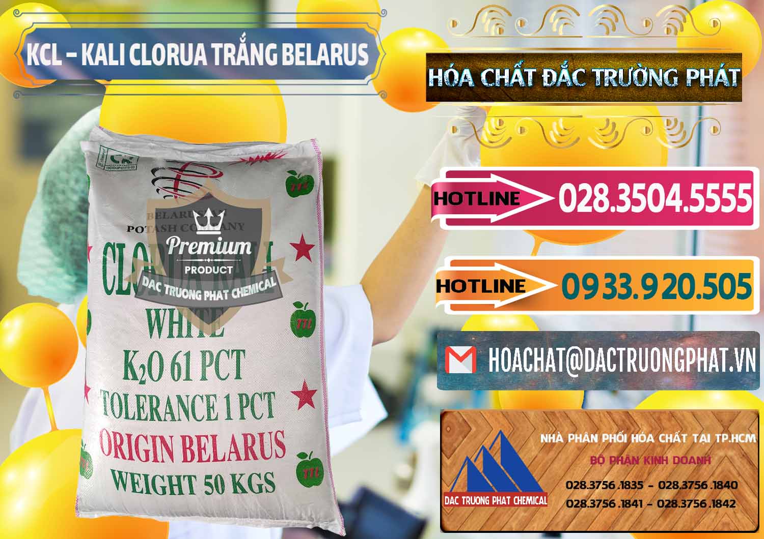 Cty nhập khẩu _ bán KCL – Kali Clorua Trắng Belarus - 0085 - Cty phân phối - cung ứng hóa chất tại TP.HCM - dactruongphat.vn