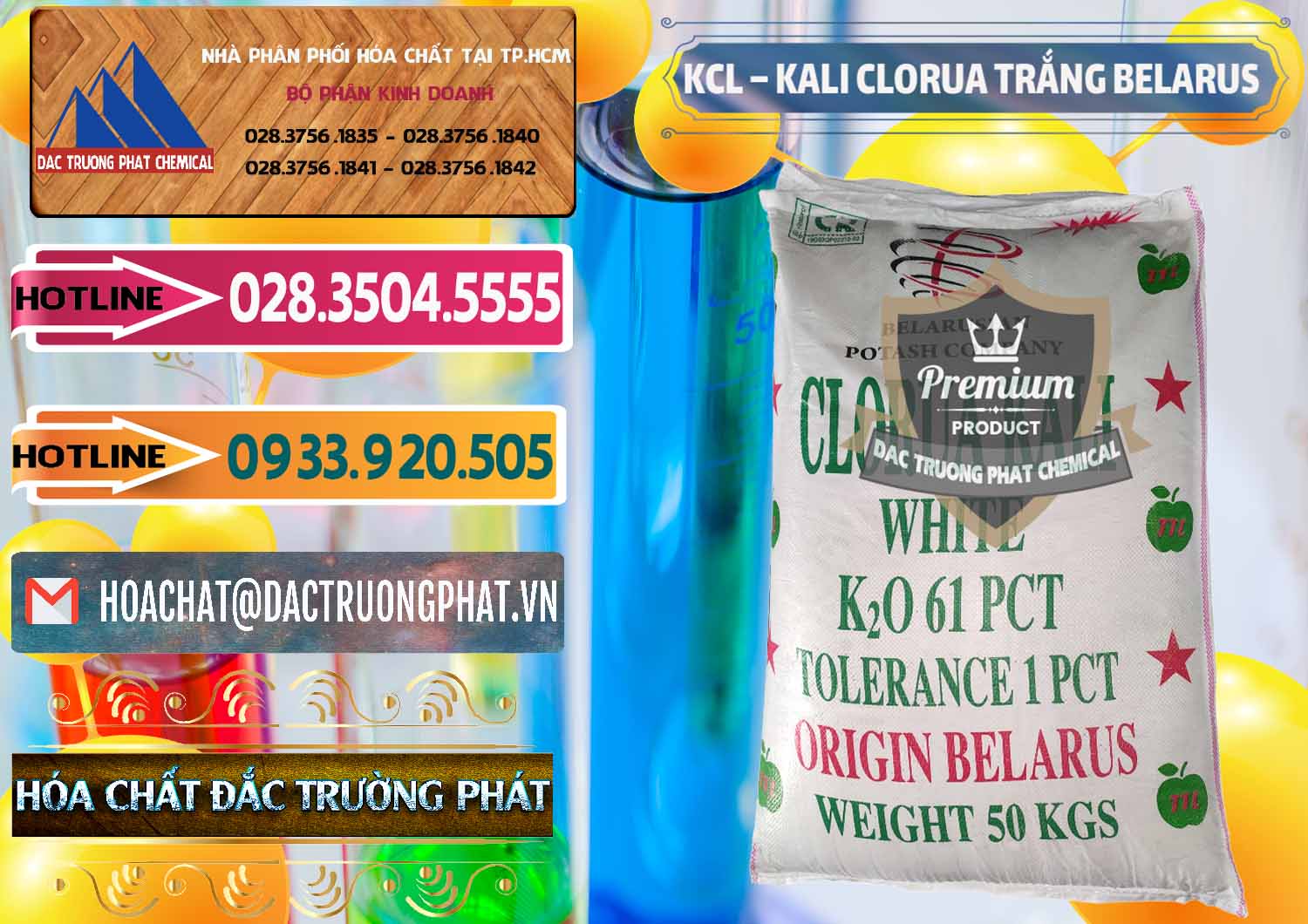 Đơn vị chuyên phân phối ( bán ) KCL – Kali Clorua Trắng Belarus - 0085 - Đơn vị cung cấp ( bán ) hóa chất tại TP.HCM - dactruongphat.vn