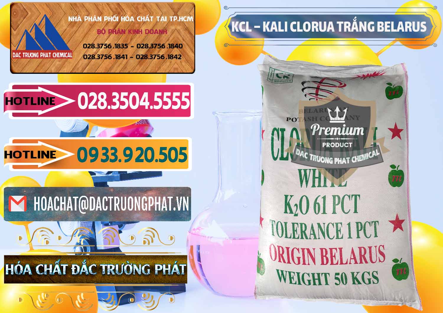 Chuyên kinh doanh _ bán KCL – Kali Clorua Trắng Belarus - 0085 - Cty phân phối - cung cấp hóa chất tại TP.HCM - dactruongphat.vn