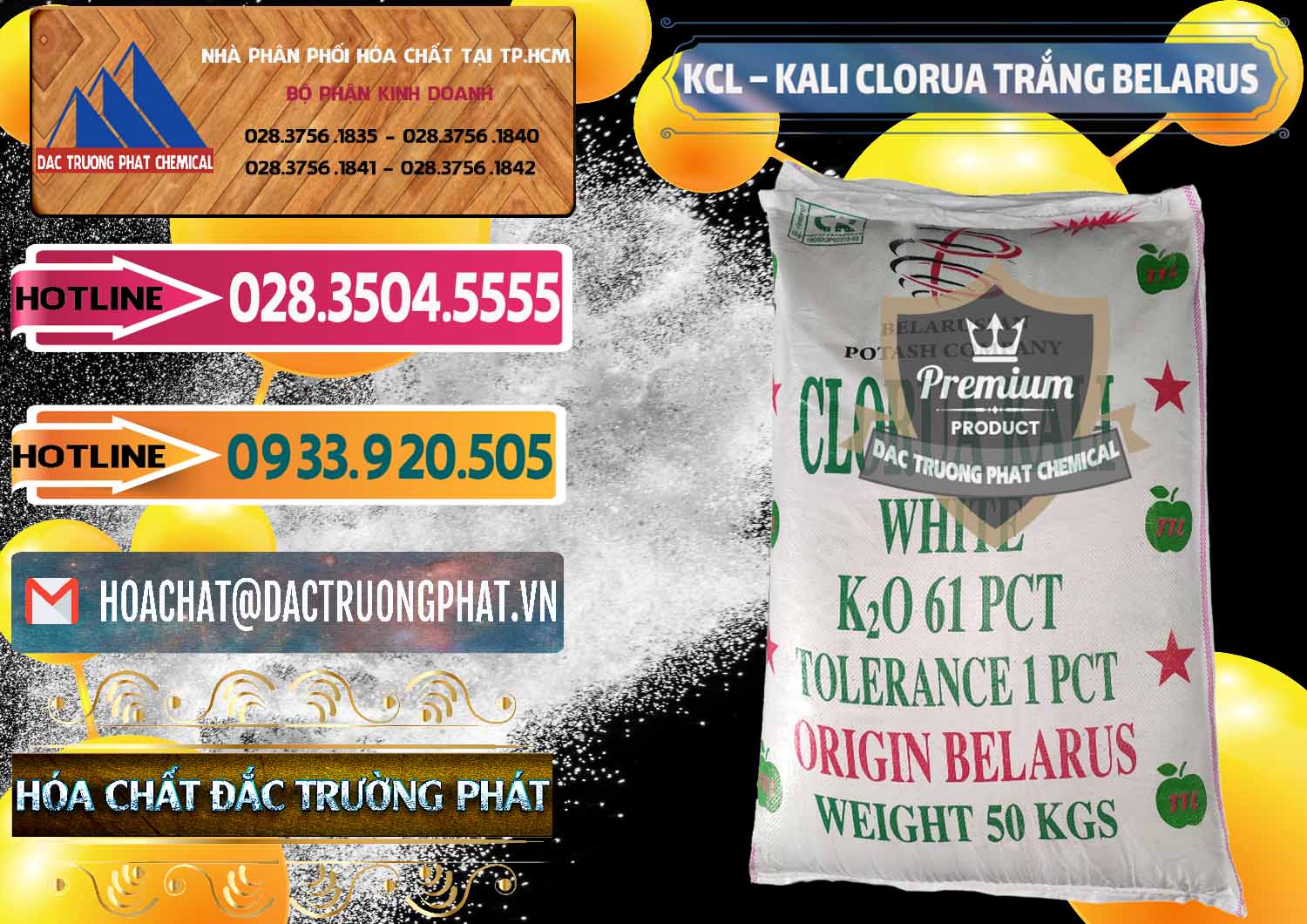 Chuyên cung ứng _ bán KCL – Kali Clorua Trắng Belarus - 0085 - Đơn vị cung cấp _ phân phối hóa chất tại TP.HCM - dactruongphat.vn