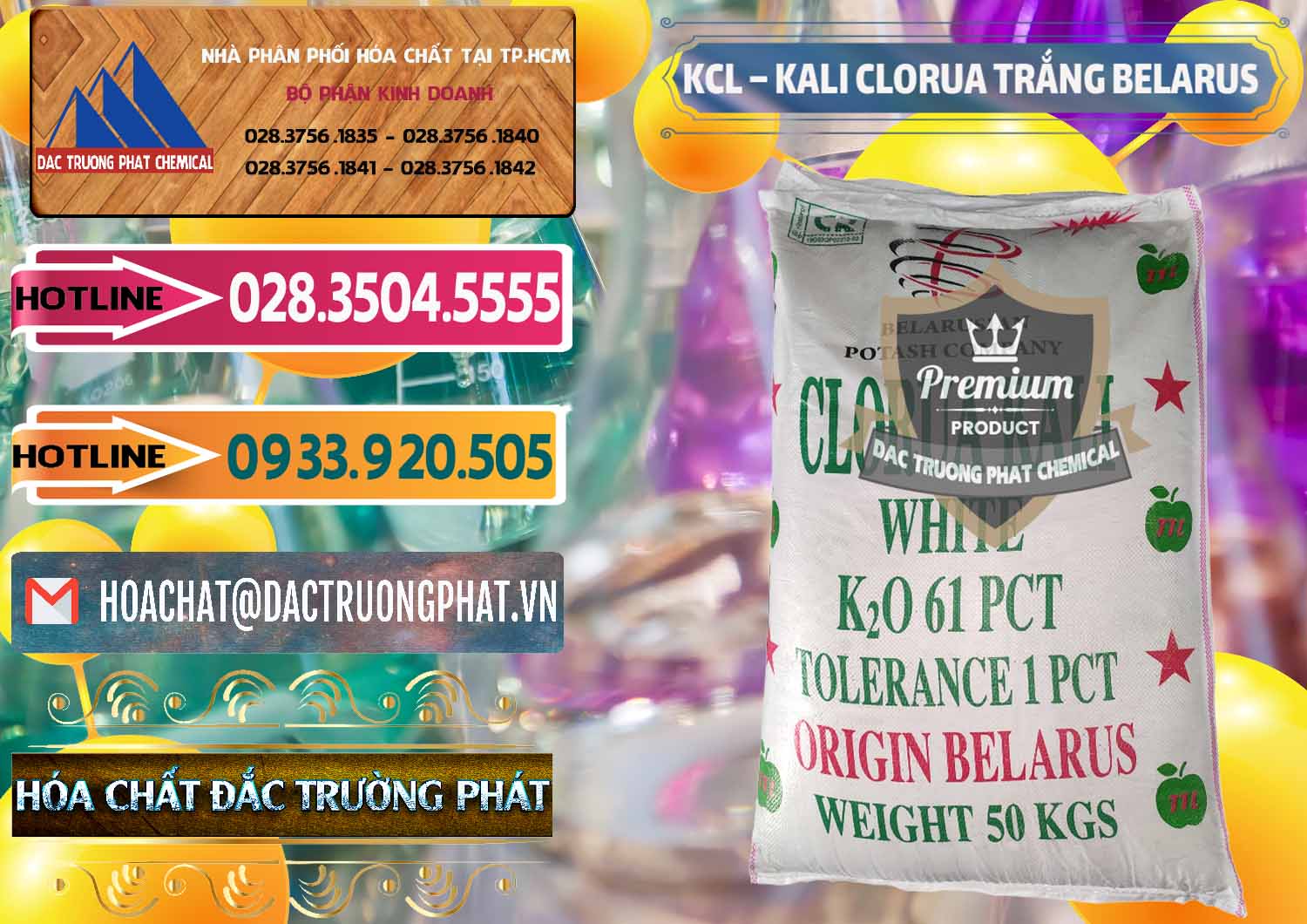 Công ty chuyên bán - cung ứng KCL – Kali Clorua Trắng Belarus - 0085 - Phân phối _ kinh doanh hóa chất tại TP.HCM - dactruongphat.vn
