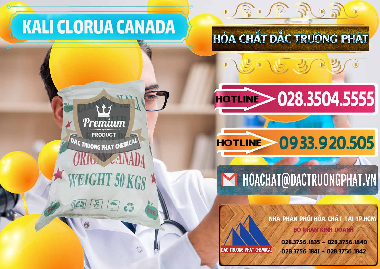 Công ty cung ứng và bán KCL – Kali Clorua Trắng Canada - 0437 - Công ty chuyên phân phối - bán hóa chất tại TP.HCM - dactruongphat.vn