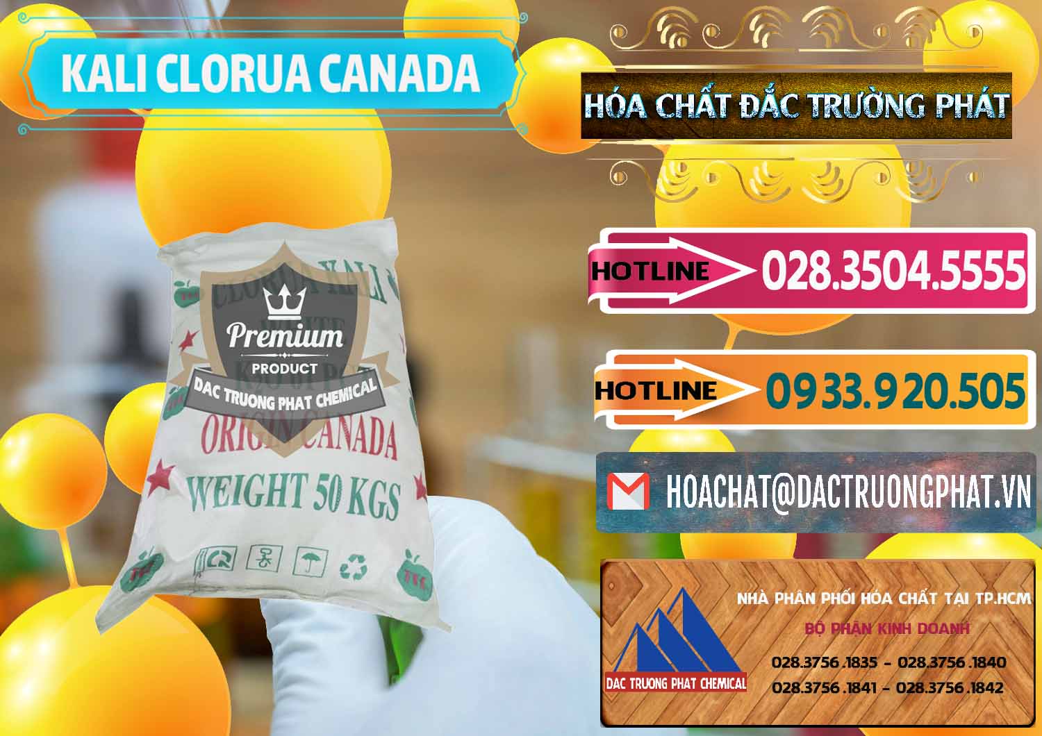 Công ty chuyên cung ứng & bán KCL – Kali Clorua Trắng Canada - 0437 - Đơn vị cung cấp - nhập khẩu hóa chất tại TP.HCM - dactruongphat.vn