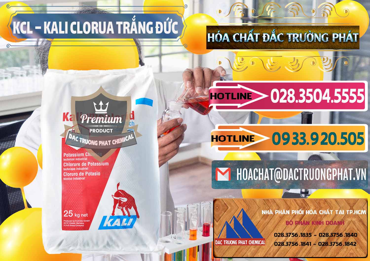 Công ty chuyên nhập khẩu _ bán KCL – Kali Clorua Trắng Đức Germany - 0086 - Nơi cung cấp và bán hóa chất tại TP.HCM - dactruongphat.vn