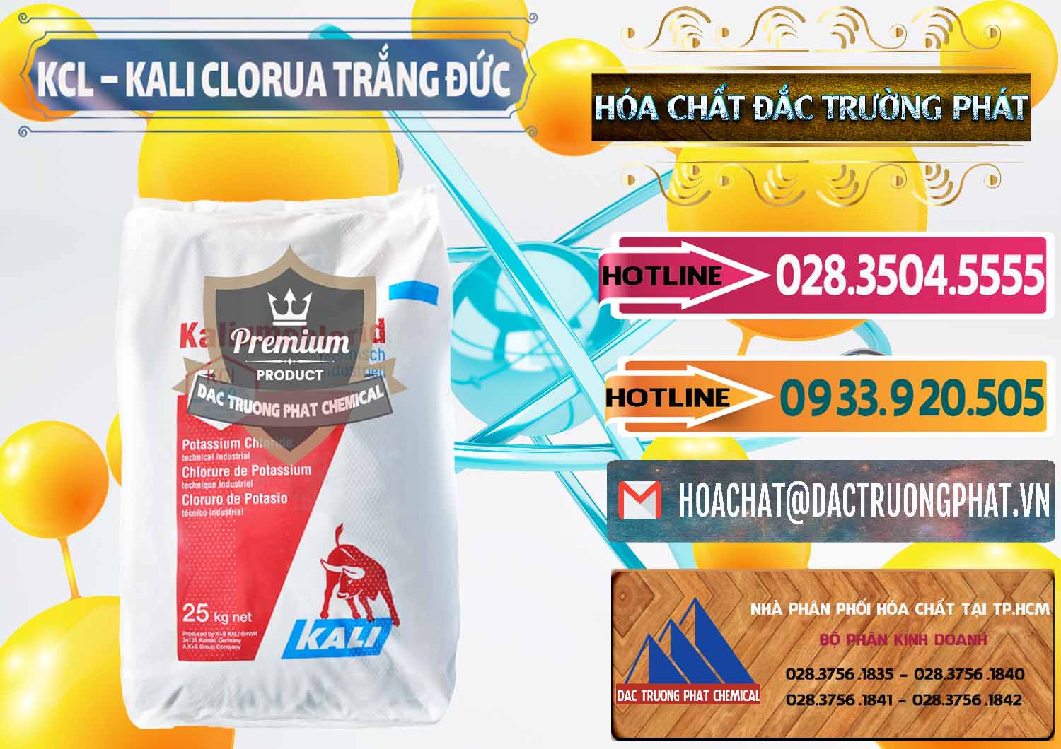Cty nhập khẩu ( bán ) KCL – Kali Clorua Trắng Đức Germany - 0086 - Cty chuyên bán và phân phối hóa chất tại TP.HCM - dactruongphat.vn