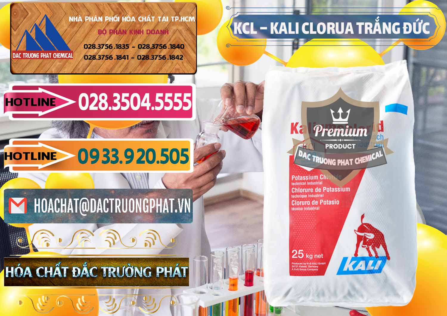 Đơn vị chuyên phân phối _ bán KCL – Kali Clorua Trắng Đức Germany - 0086 - Chuyên phân phối và nhập khẩu hóa chất tại TP.HCM - dactruongphat.vn