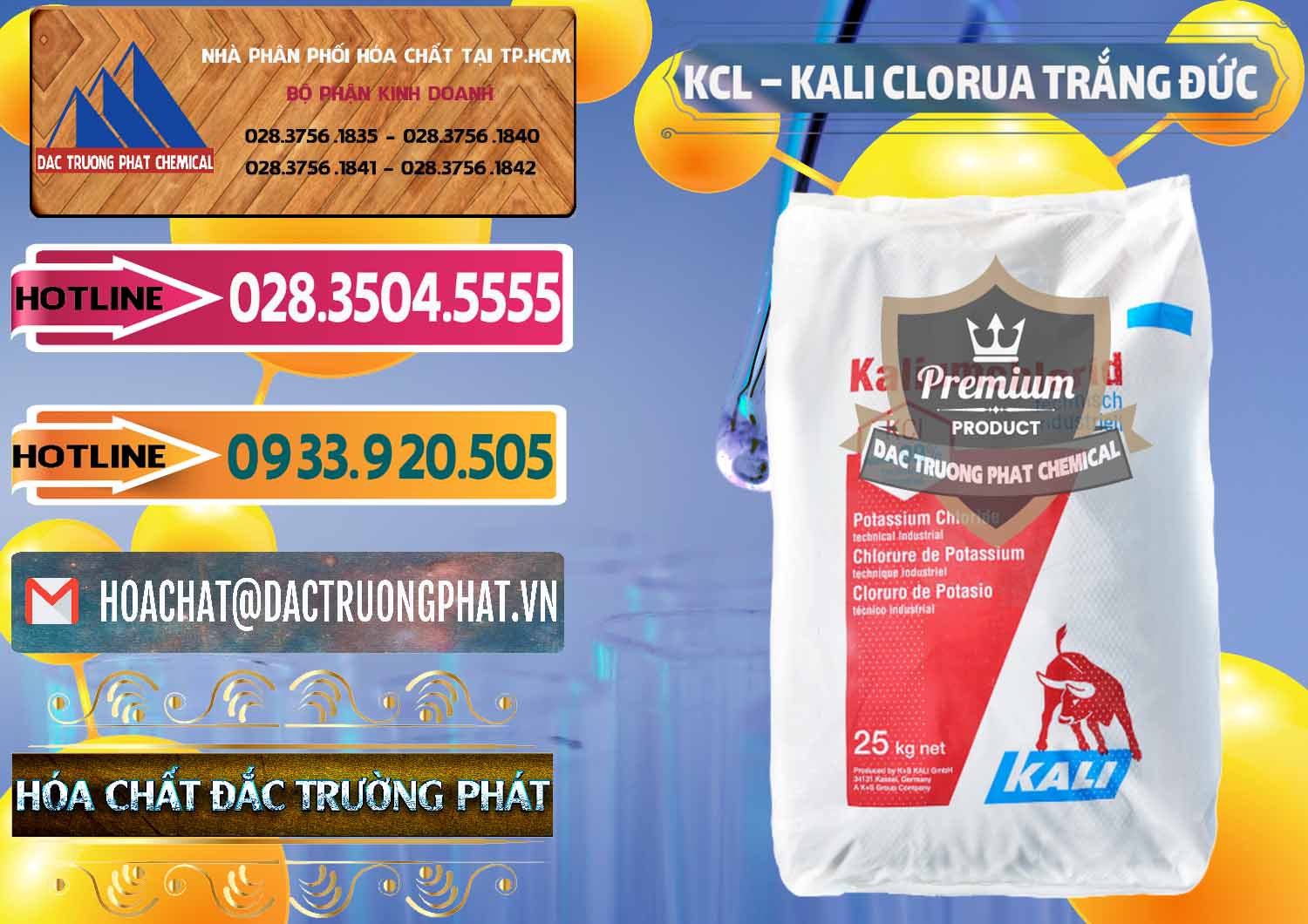 Công ty chuyên bán & phân phối KCL – Kali Clorua Trắng Đức Germany - 0086 - Đơn vị chuyên cung cấp - bán hóa chất tại TP.HCM - dactruongphat.vn