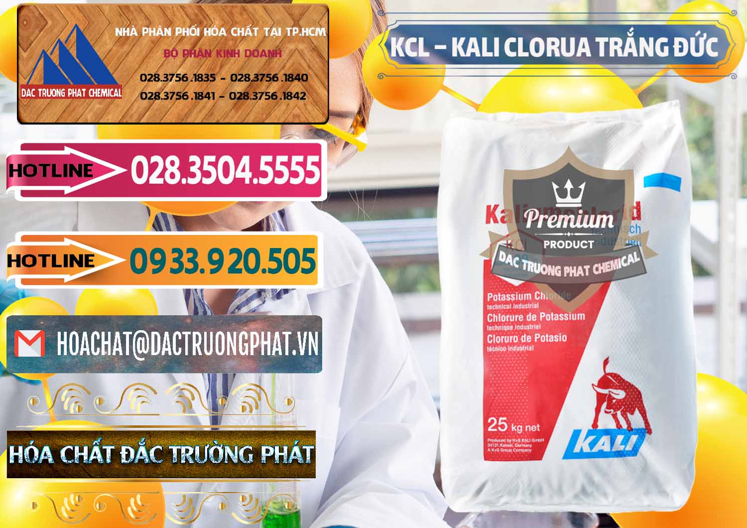 Đơn vị chuyên phân phối ( bán ) KCL – Kali Clorua Trắng Đức Germany - 0086 - Công ty cung ứng ( phân phối ) hóa chất tại TP.HCM - dactruongphat.vn
