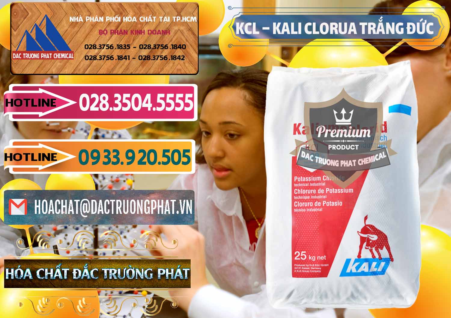 Nơi chuyên bán và cung ứng KCL – Kali Clorua Trắng Đức Germany - 0086 - Phân phối ( bán ) hóa chất tại TP.HCM - dactruongphat.vn