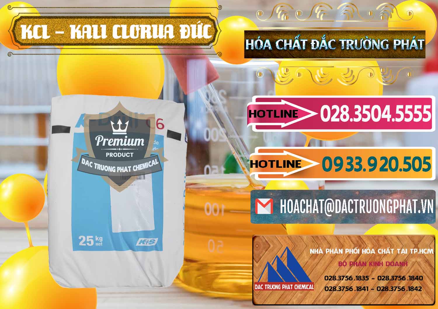 Đơn vị chuyên nhập khẩu - bán KCL – Kali Clorua Trắng K DRILL Đức Germany - 0428 - Cty chuyên cung cấp và nhập khẩu hóa chất tại TP.HCM - dactruongphat.vn