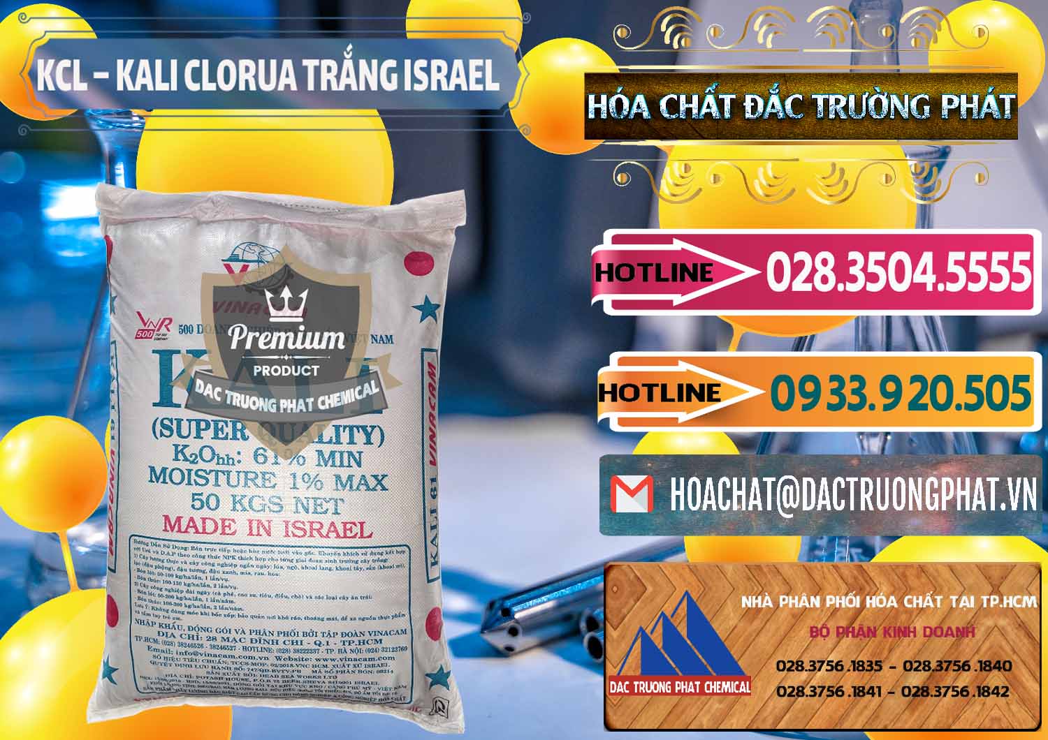 Nhà cung cấp _ bán KCL – Kali Clorua Trắng Israel - 0087 - Chuyên cung cấp _ phân phối hóa chất tại TP.HCM - dactruongphat.vn