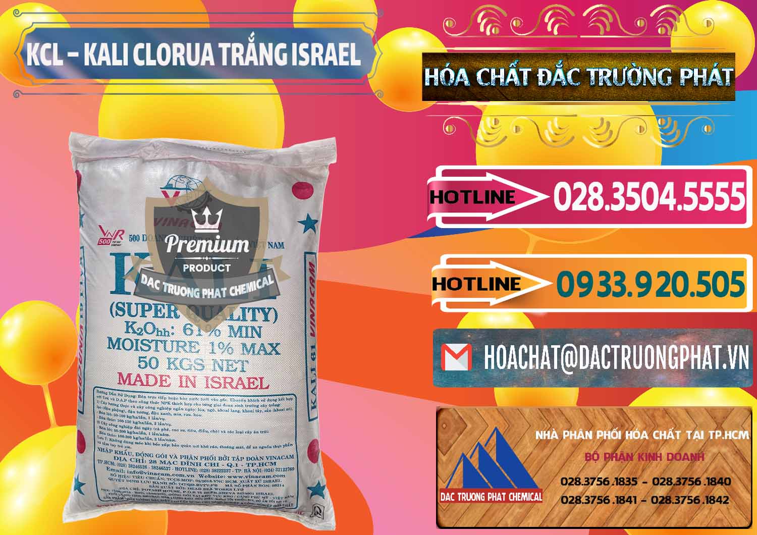 Công ty chuyên kinh doanh và bán KCL – Kali Clorua Trắng Israel - 0087 - Nơi chuyên nhập khẩu & cung cấp hóa chất tại TP.HCM - dactruongphat.vn