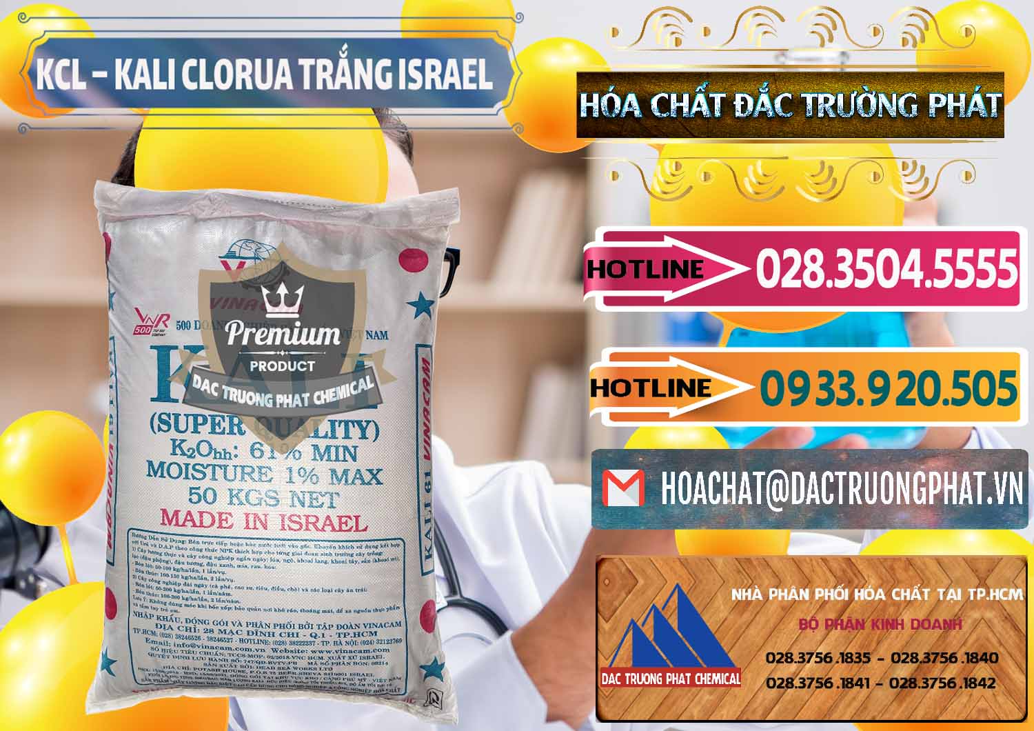 Đơn vị bán - cung ứng KCL – Kali Clorua Trắng Israel - 0087 - Cty chuyên cung ứng _ phân phối hóa chất tại TP.HCM - dactruongphat.vn