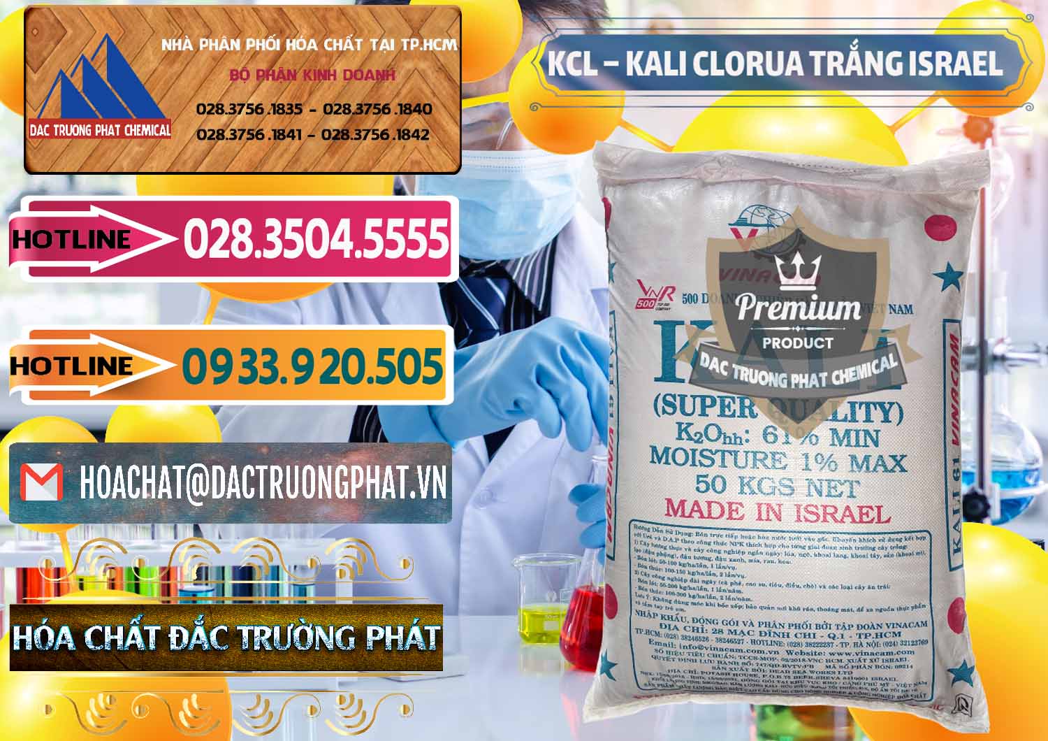 Nơi nhập khẩu - bán KCL – Kali Clorua Trắng Israel - 0087 - Đơn vị chuyên nhập khẩu _ phân phối hóa chất tại TP.HCM - dactruongphat.vn