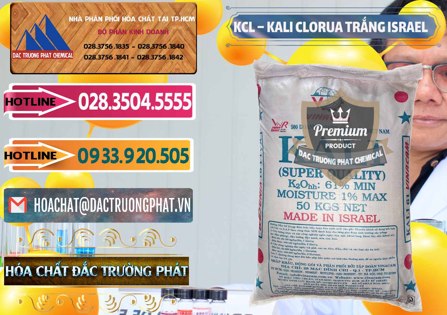 Cung ứng ( bán ) KCL – Kali Clorua Trắng Israel - 0087 - Đơn vị chuyên bán - cung cấp hóa chất tại TP.HCM - dactruongphat.vn
