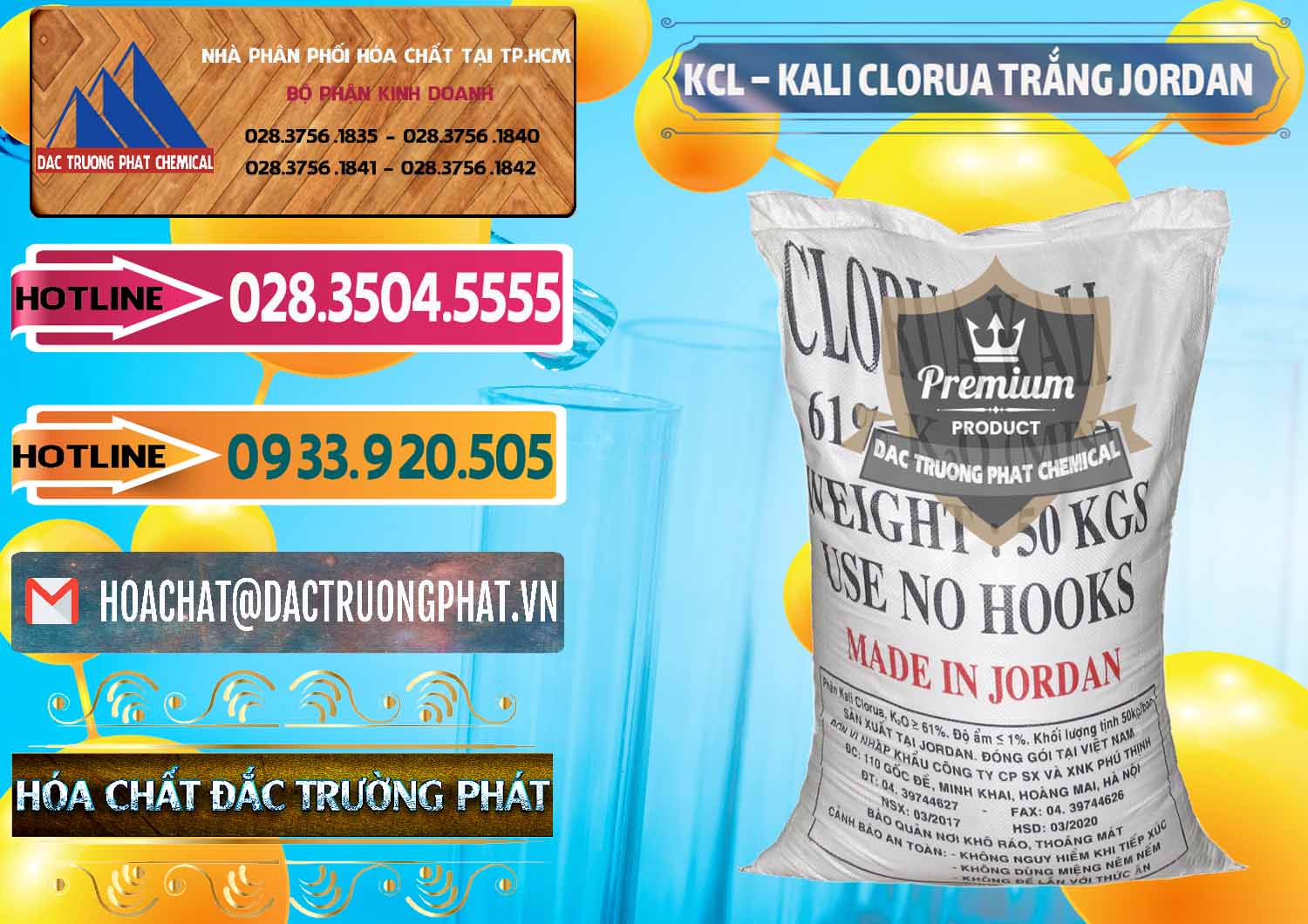Cty cung cấp và bán KCL – Kali Clorua Trắng Jordan - 0088 - Công ty chuyên cung cấp & nhập khẩu hóa chất tại TP.HCM - dactruongphat.vn