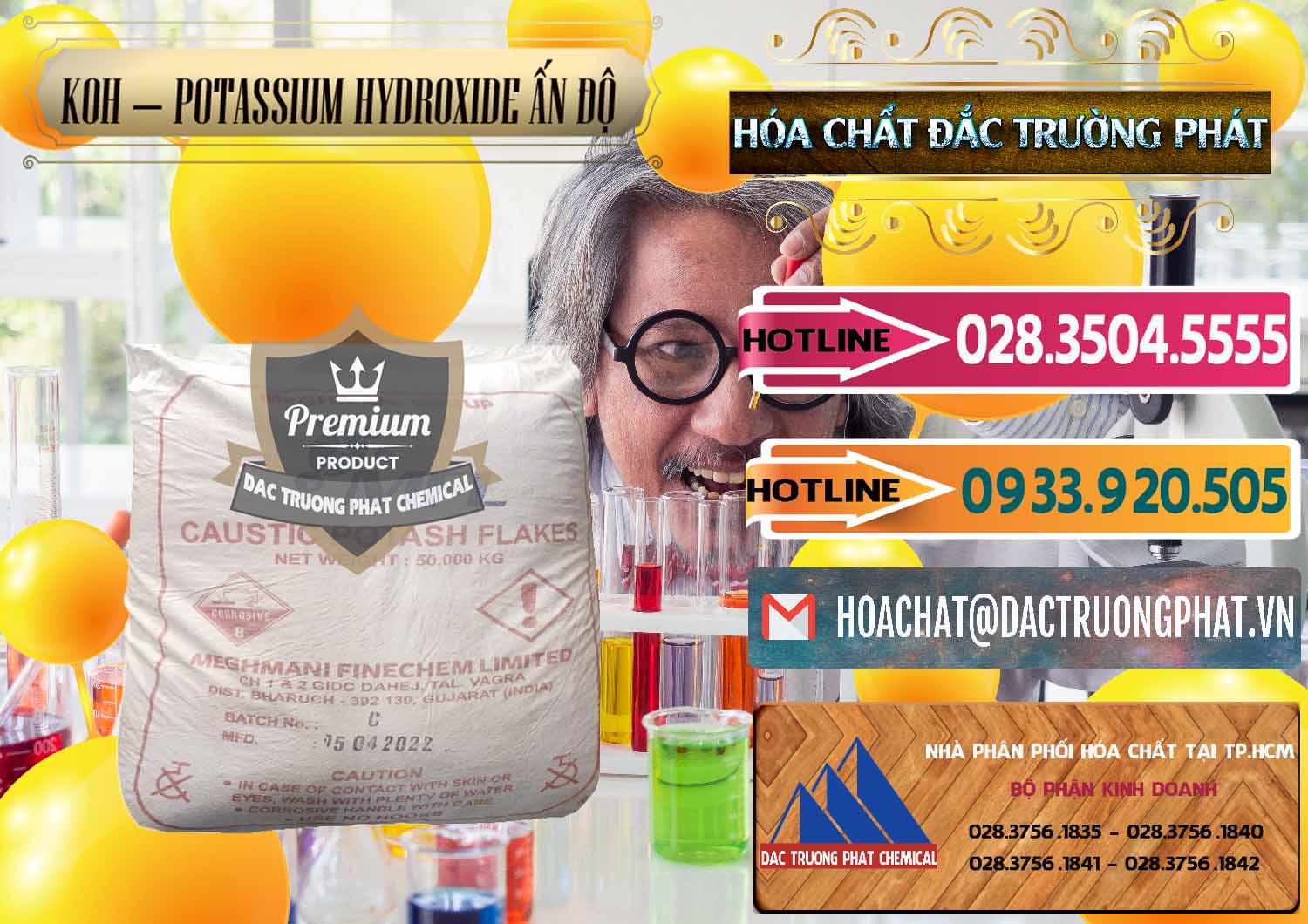 Cty kinh doanh _ bán KOH ( 90%) – Potassium Hydroxide Ấn Độ India - 0352 - Nhà cung cấp ( bán ) hóa chất tại TP.HCM - dactruongphat.vn