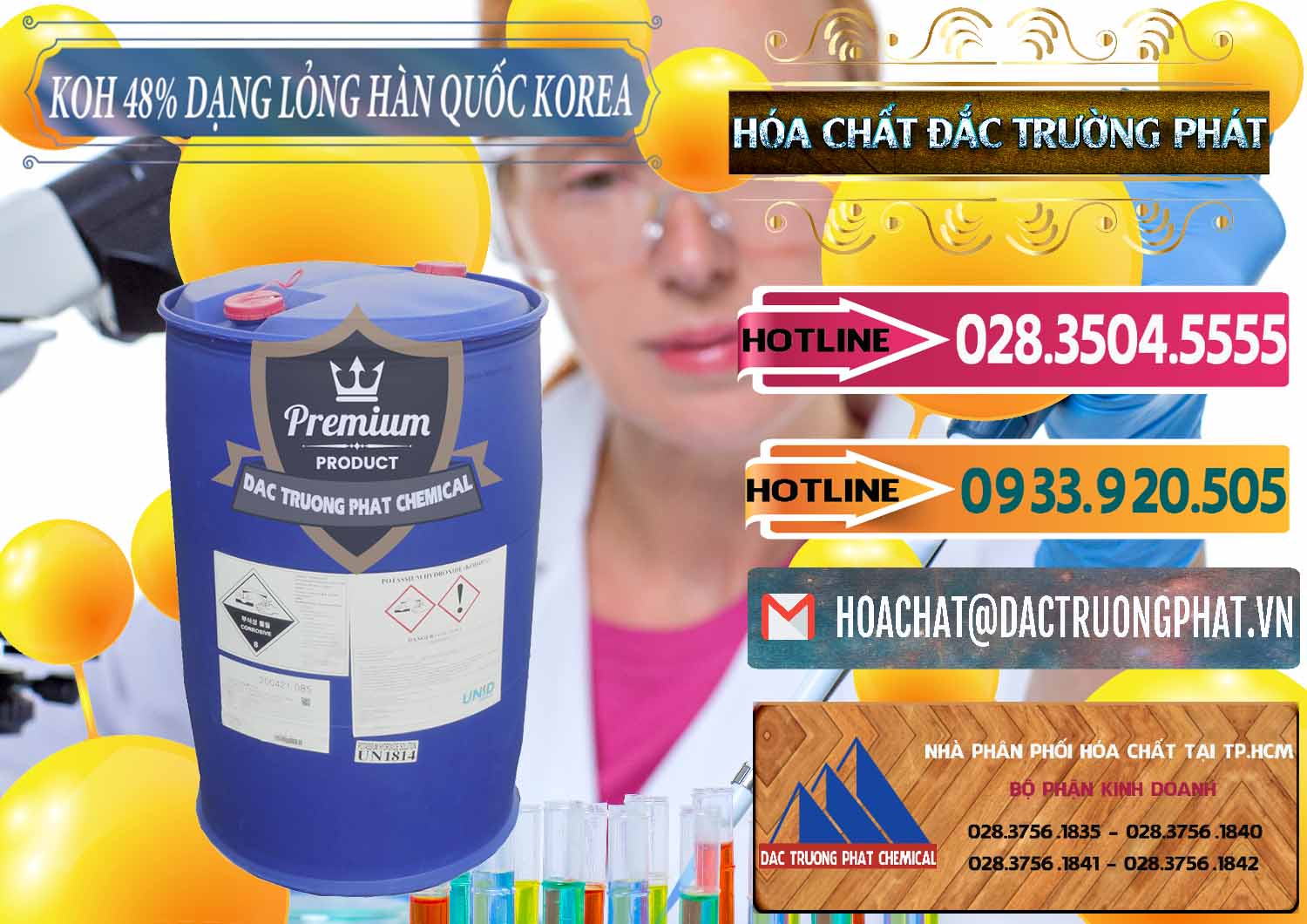 Nơi chuyên kinh doanh & bán KOH Dạng Nước – Potassium Hydroxide Lỏng 48% Hàn Quốc Korea - 0293 - Công ty chuyên phân phối và nhập khẩu hóa chất tại TP.HCM - dactruongphat.vn