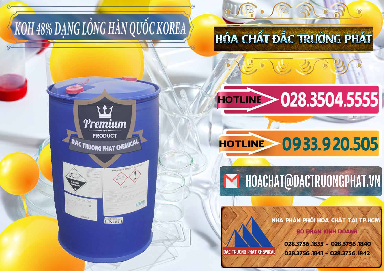 Nơi chuyên kinh doanh _ bán KOH Dạng Nước – Potassium Hydroxide Lỏng 48% Hàn Quốc Korea - 0293 - Nhà cung cấp _ nhập khẩu hóa chất tại TP.HCM - dactruongphat.vn