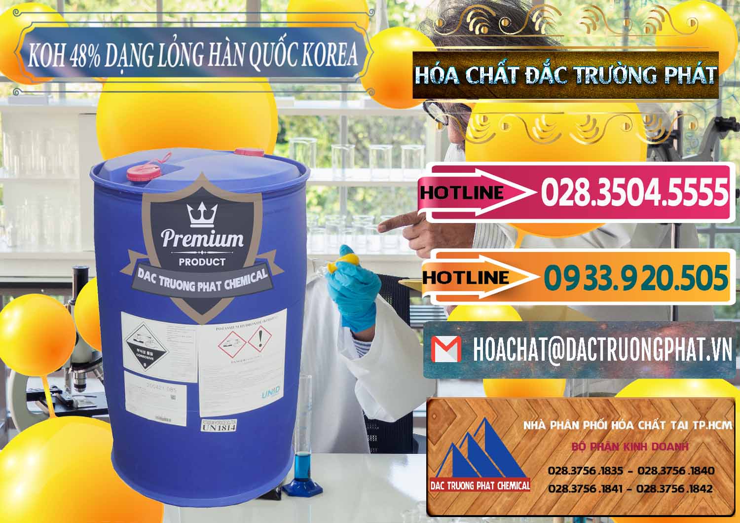 Cung ứng _ bán KOH Dạng Nước – Potassium Hydroxide Lỏng 48% Hàn Quốc Korea - 0293 - Đơn vị bán và cung cấp hóa chất tại TP.HCM - dactruongphat.vn