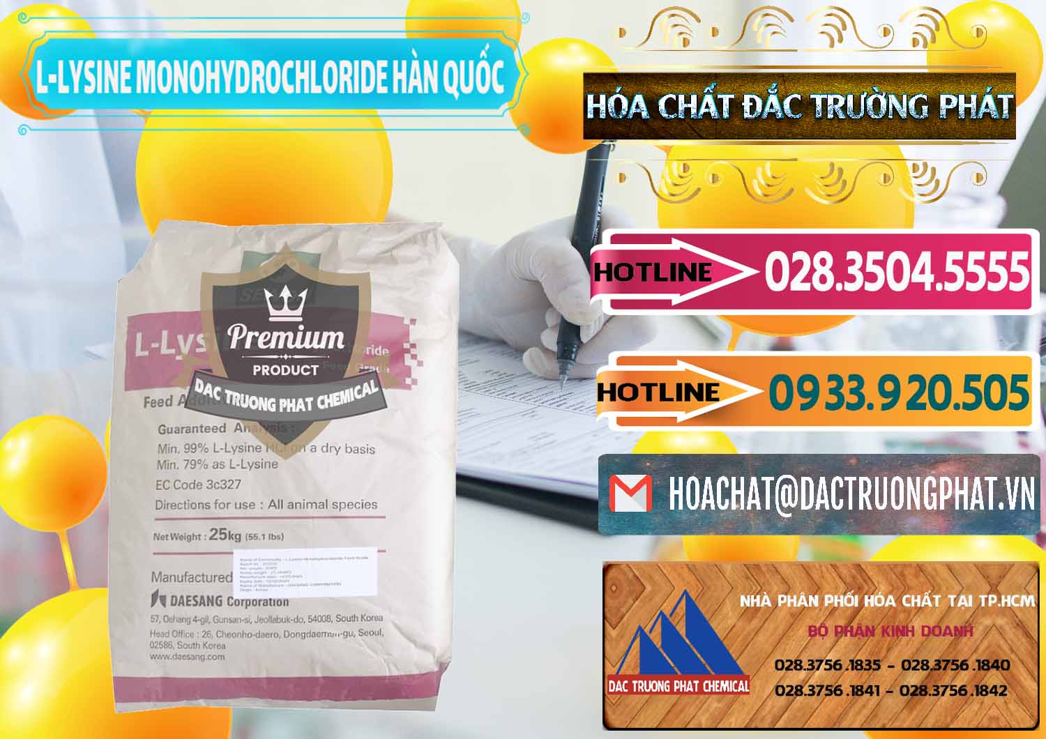 Kinh doanh và bán L-Lysine Monohydrochloride Feed Grade Sewon Hàn Quốc Korea - 0302 - Cty cung cấp _ kinh doanh hóa chất tại TP.HCM - dactruongphat.vn
