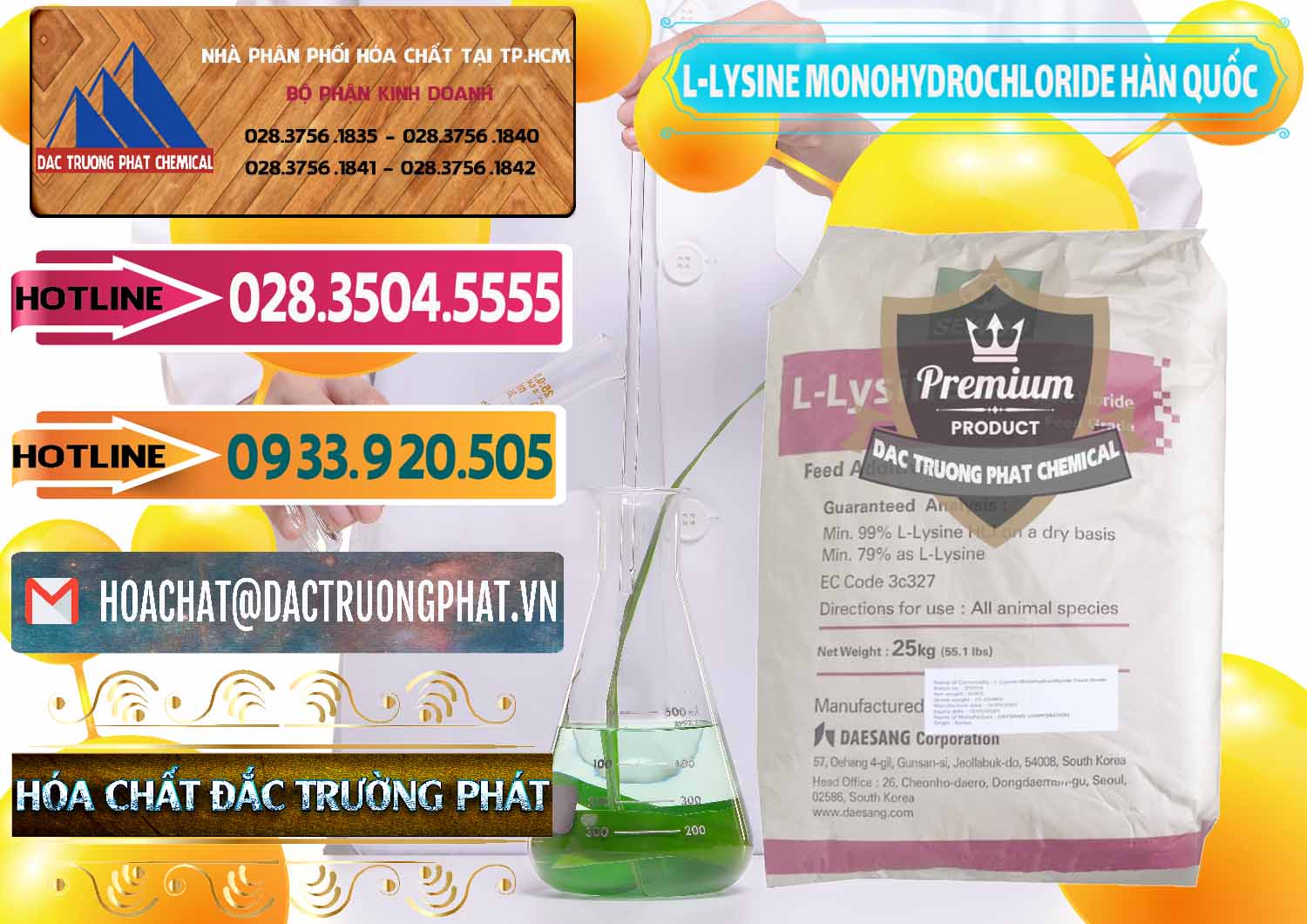 Chuyên bán - phân phối L-Lysine Monohydrochloride Feed Grade Sewon Hàn Quốc Korea - 0302 - Cung cấp & bán hóa chất tại TP.HCM - dactruongphat.vn