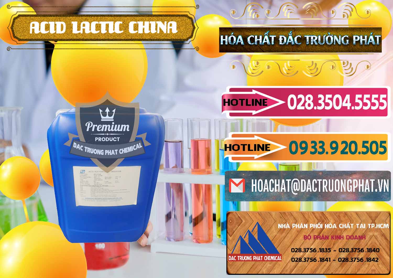 Nơi bán _ phân phối Acid Lactic – Axit Lactic Trung Quốc China - 0374 - Cty chuyên nhập khẩu ( cung cấp ) hóa chất tại TP.HCM - dactruongphat.vn